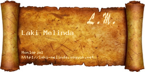 Laki Melinda névjegykártya
