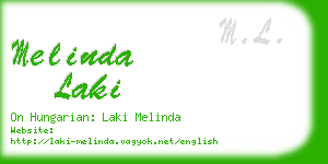 melinda laki business card